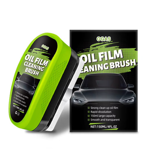 Car glass oil film cleaning - car,